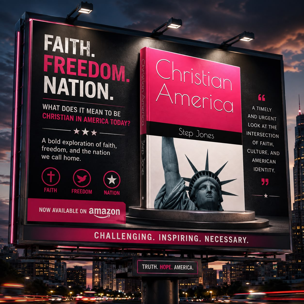 Billboard for Christian America: Faith. Freedom. Nation.